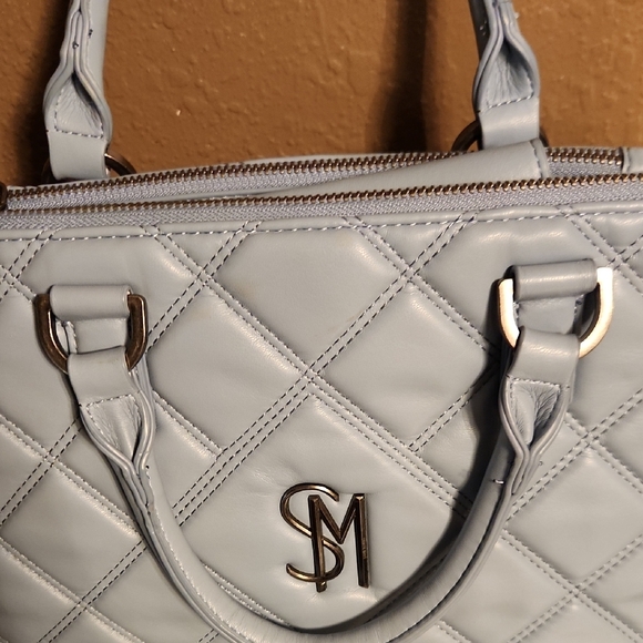 Steve Madden Quilted Light Blue Shoulder Bag, Like New! - Picture 3 of 12
